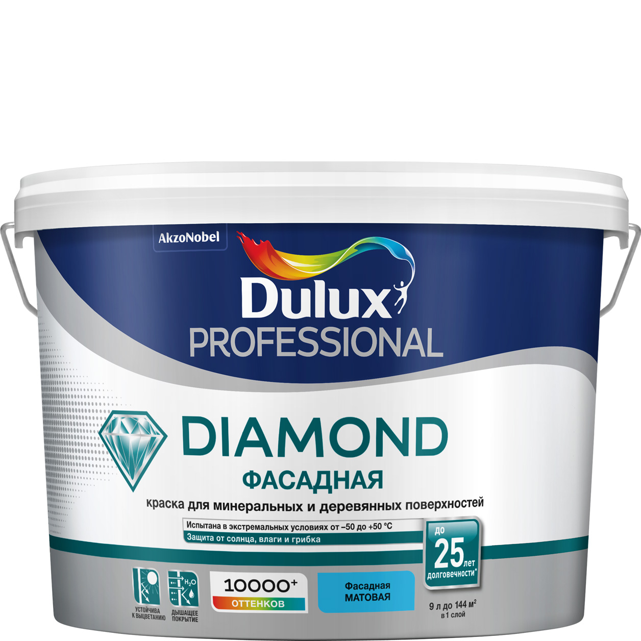 DULUX Prof. DIAMOND Фасадная BW 9л.