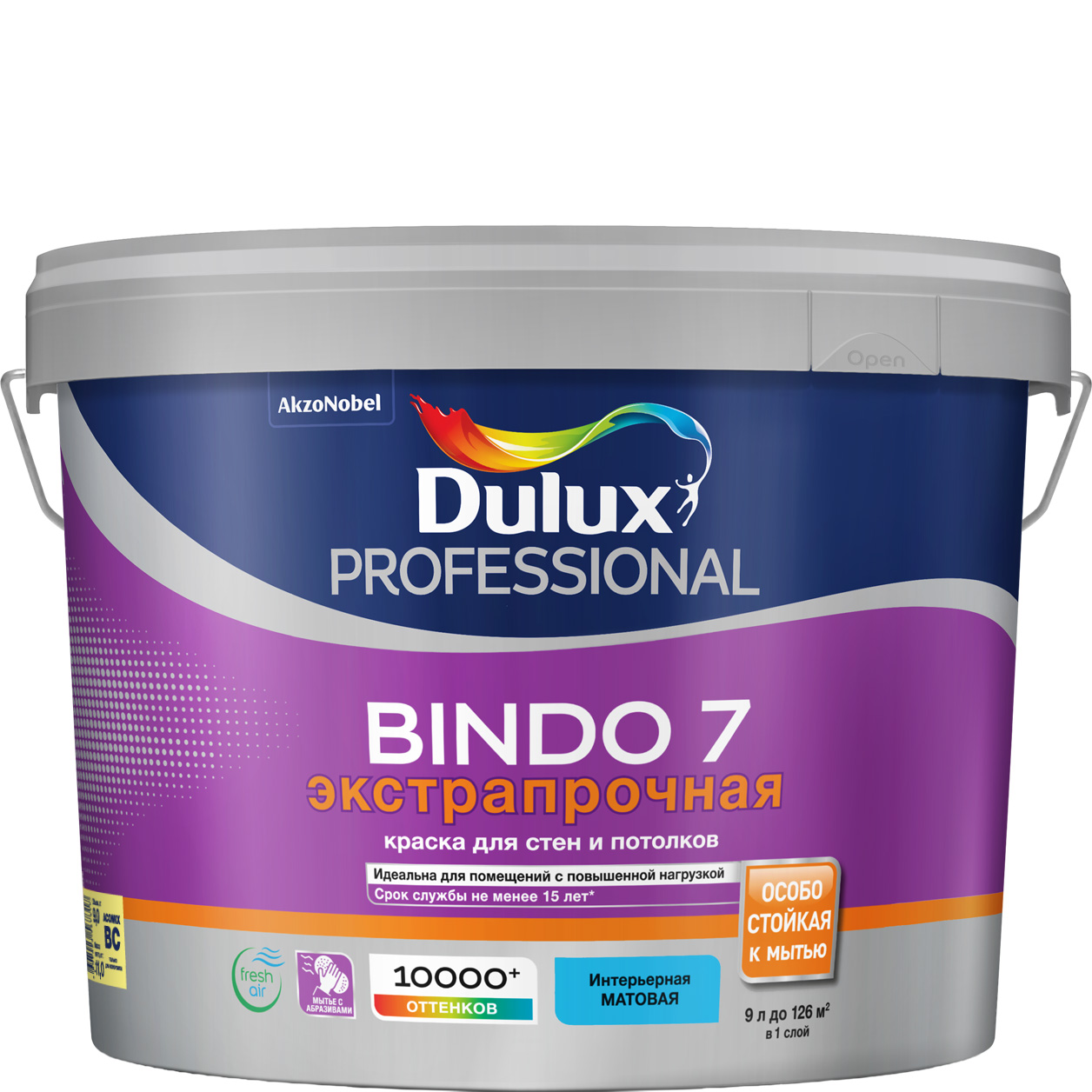 DULUX/Luxium Краска в/д Professional BINDO 7 BC матовая 9 л