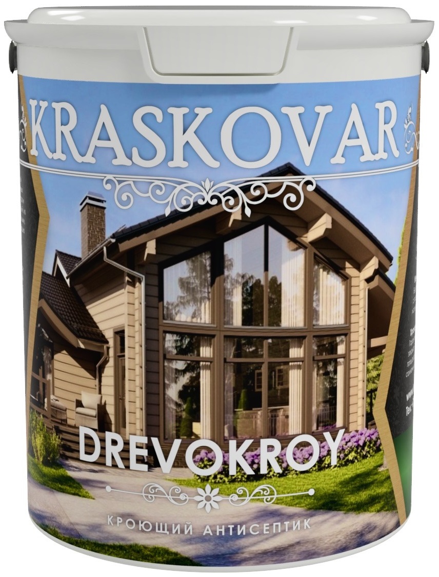 Kraskovar Антисептик Кроющий  Drevokroy (База С)  0,9 л 