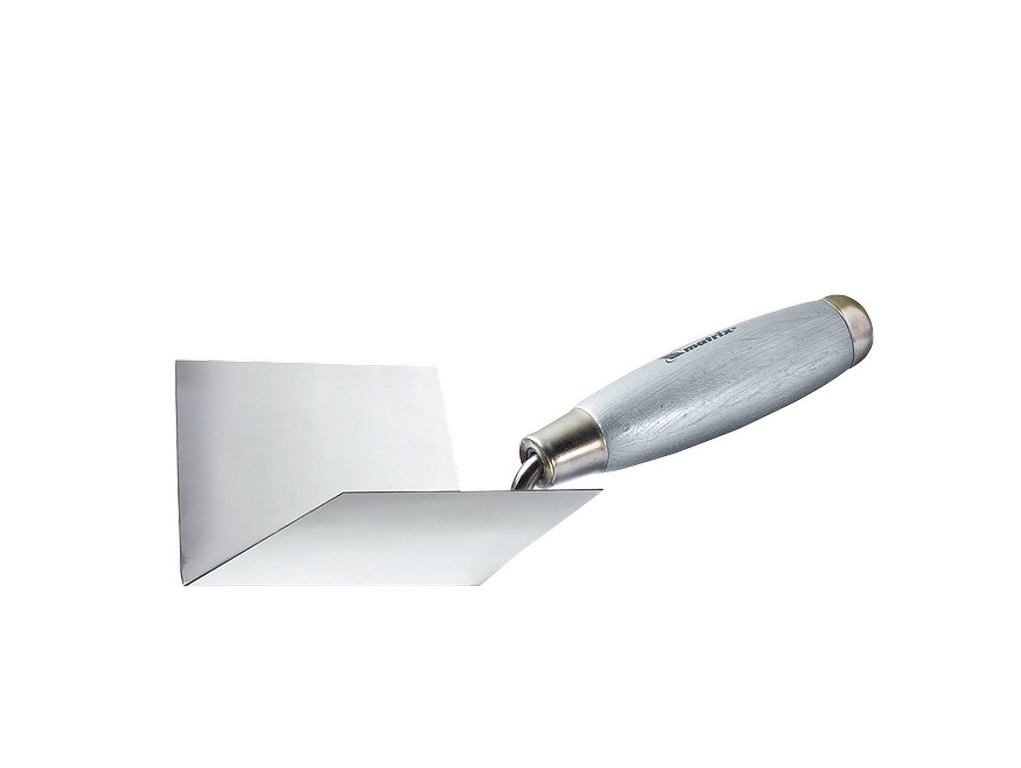 Мастерок из нерж/стали для внутренних углов 80х60х60мм  Matrix