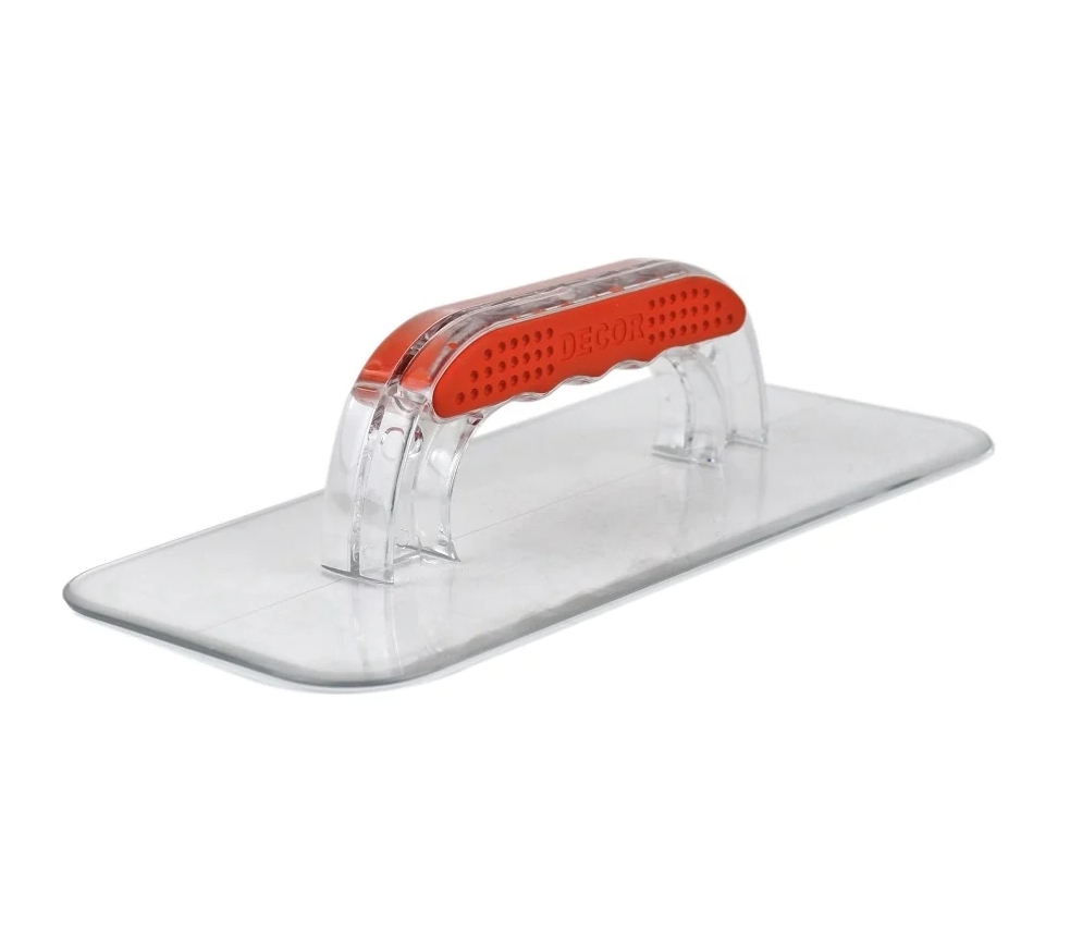 Кельма пластиковая закругленная прозрачная Decor 640-280