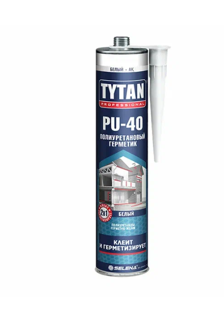 Герметик TYTAN PROFF Полиуретановый PU 40 (Белый) 310мл.