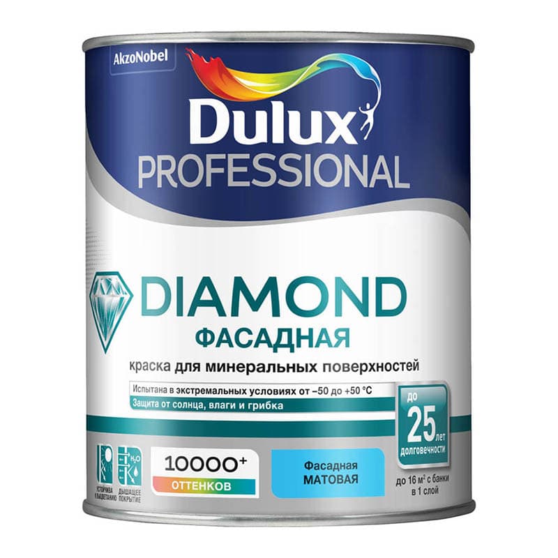 DULUX Prof. DIAMOND фасадная BW 1л.