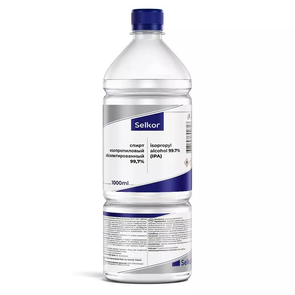 Selkor Изопропиловый спирт (абсолютированный) 99,7% (1 л)
