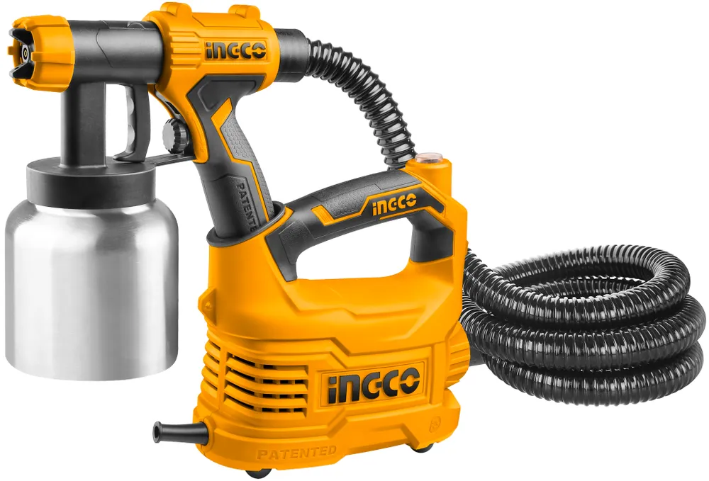 SPG5008-2 Краскопульт электрический 550Вт (метал/бак) INDUSTRIAL (INGCO)