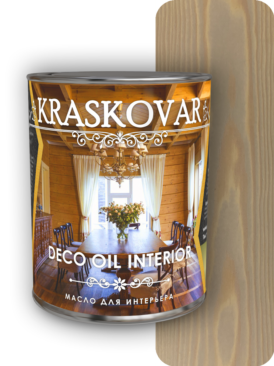 Масло Deco Oil INTERIOR для интерьера (Крем-Брюле)  0,75л Kraskovar