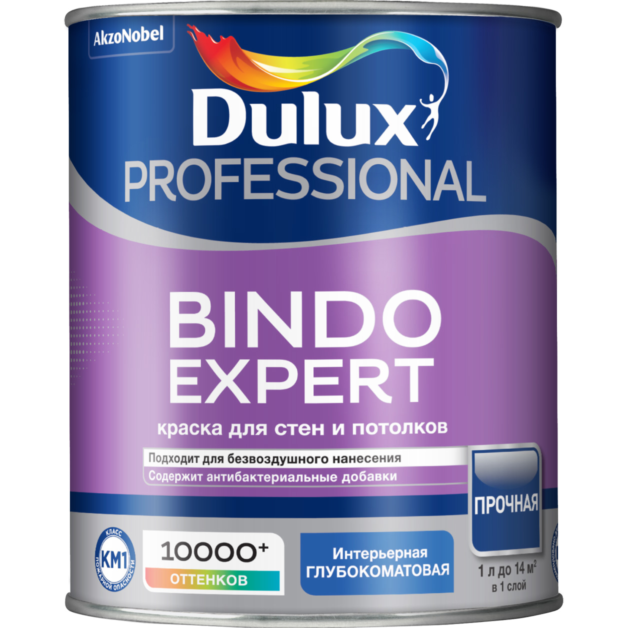 DULUX Краска в/д Professional BINDO EXPERT BW глубокоматовая 1л