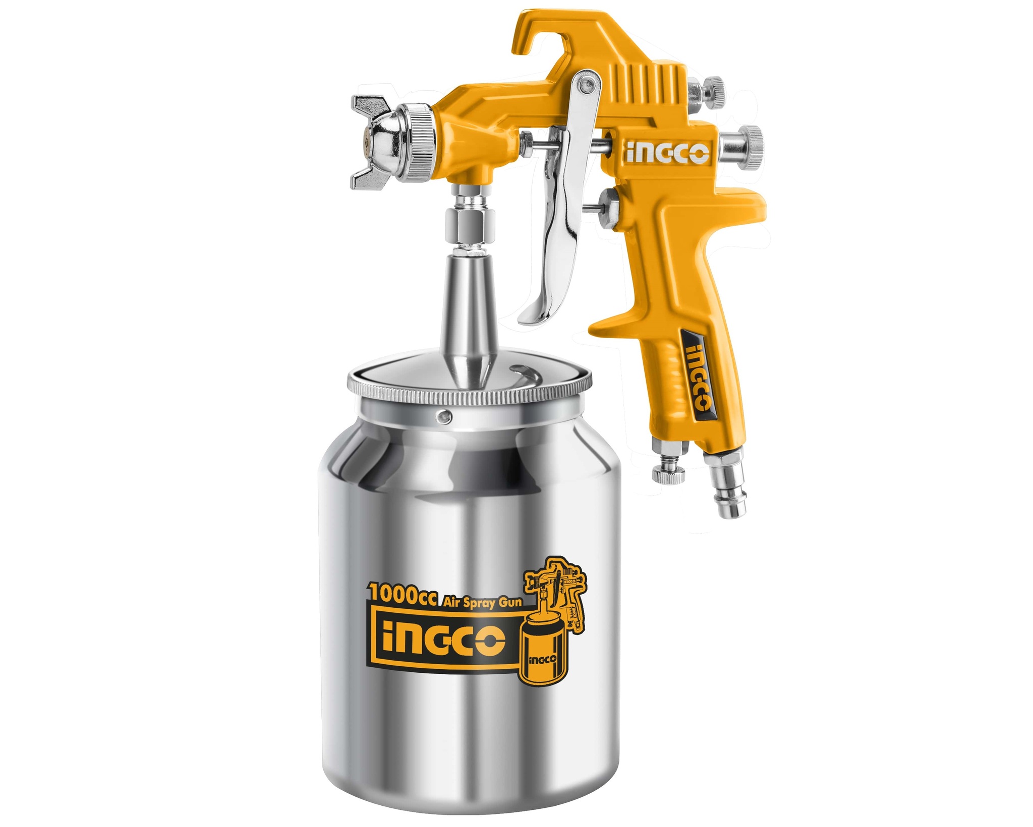 ASG3105 Краскопульт пневматический (нижн/бак металл) (сопло 1,8 мм) INGCO