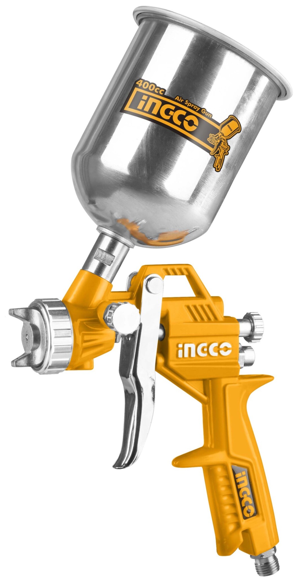 ASG4041 Краскопульт пневматический (верхний бак) 400 мл  (INGCO)