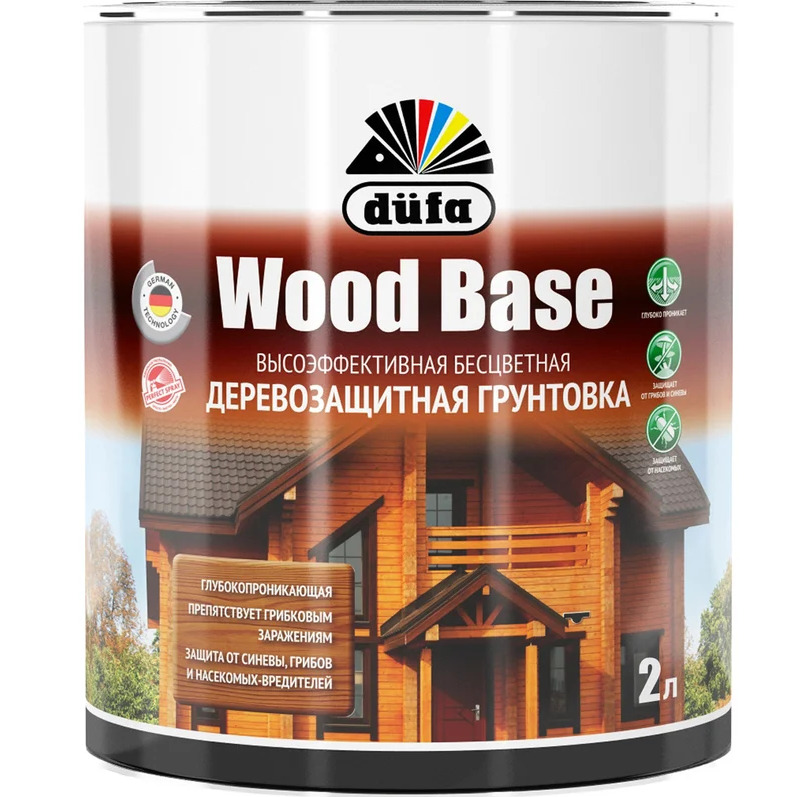 DUFA WOOD BASE Грунт для древесины 2л