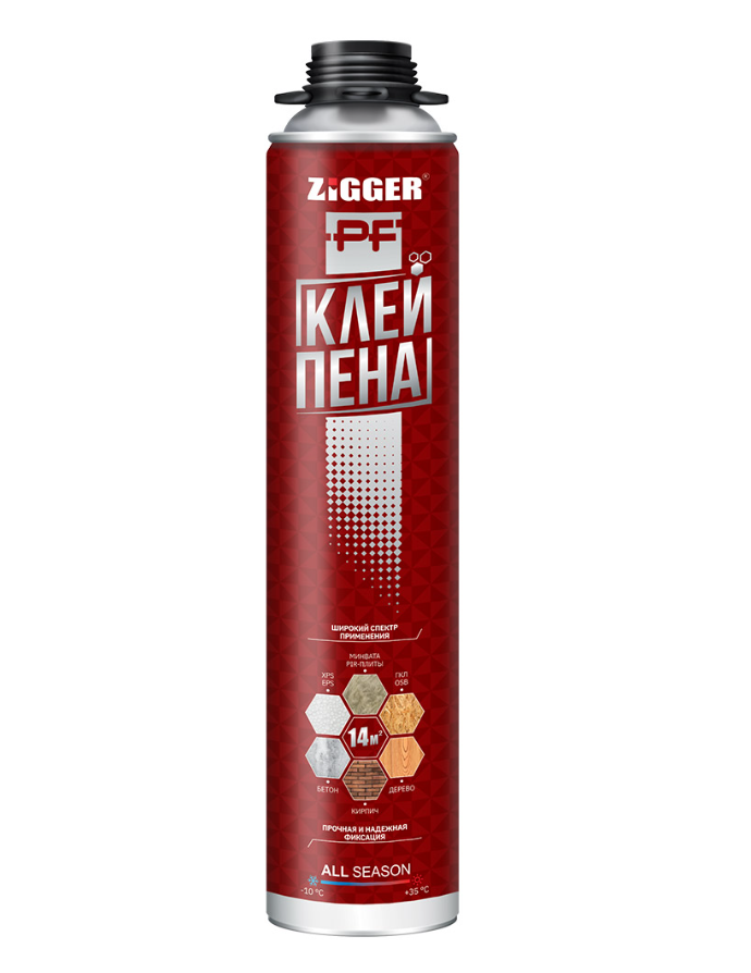 01-03-41 Клей-Пена PROFF (всесезонная) 750 мл ZIGGER 