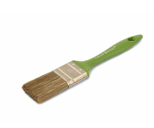 81464002/81464099 Кисть флейцевая (40 мм) Зеленая (смешанная щетина) Color Expert 