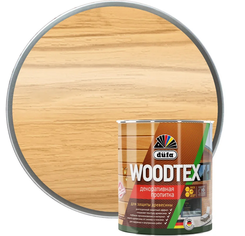 DUFA WOOD TEX Пропитка декоративная сосна 0,9л