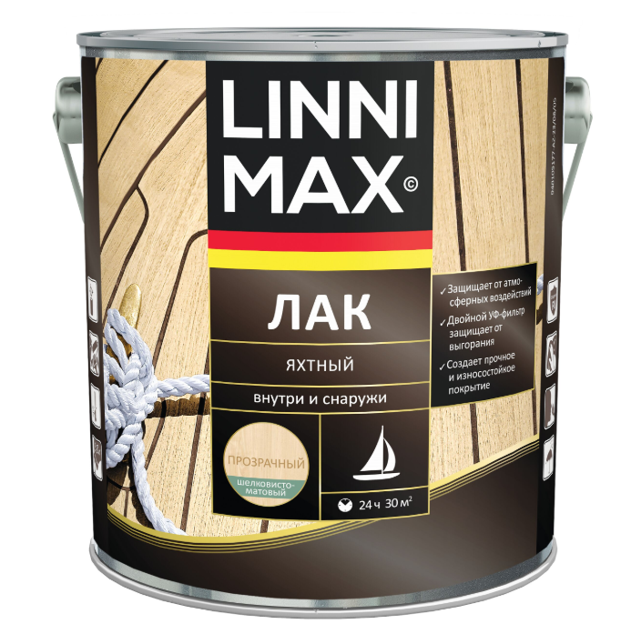 Linnimax Лак яхтный матовый 2,5 л.