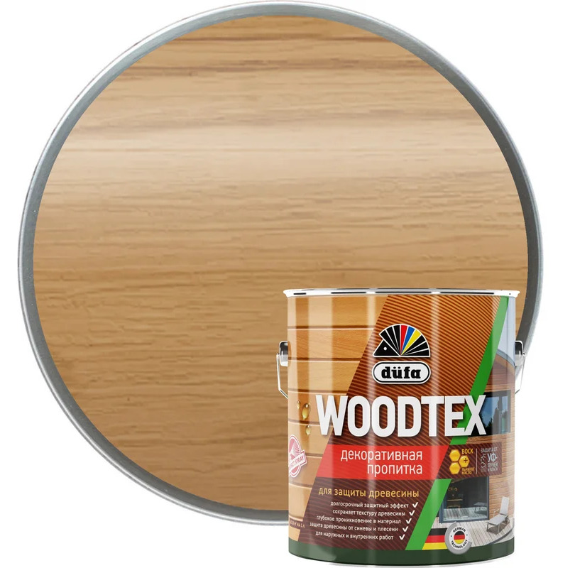 DUFA WOOD TEX Пропитка декоративная орех 9 л