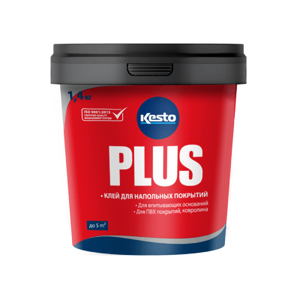 PLUS Клей для напольных покрытий 1,4 кг KESTO