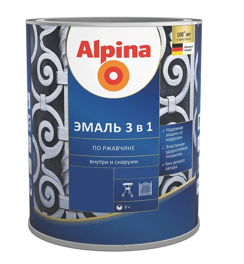 Linnimax Эмаль алкидно-уретановая (Матовая) 3 в 1 (База 3) 0,64 л