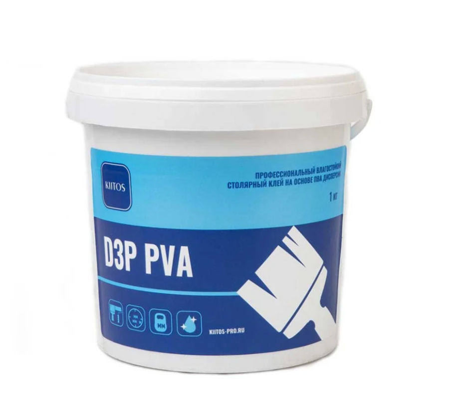 KIITOS Клей ПВА Влагостойкий ПВА D3P 0,5кг