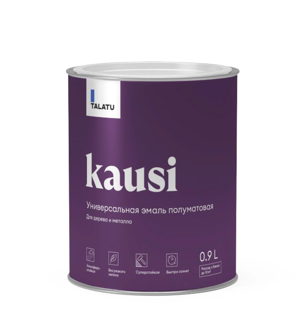 TALATU Kausi Эмаль универсальная (п/мат) (База А)  0,9 л