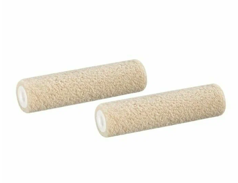 86611099/86611002 Валик велюр (бежевый) 100 мм (ворс 4 мм) (комплект 2 шт) Color Expert