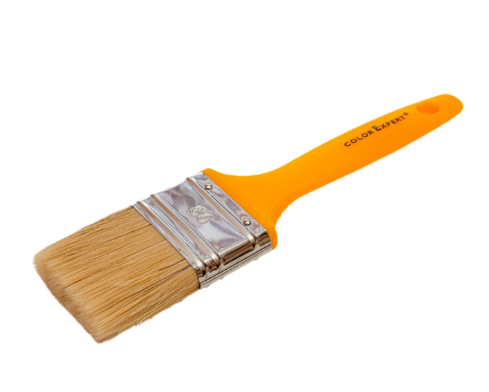 81345002/81345099 Кисть флейцевая Желтый пластик (50 мм) (смеш/щетина)  Color Expert 