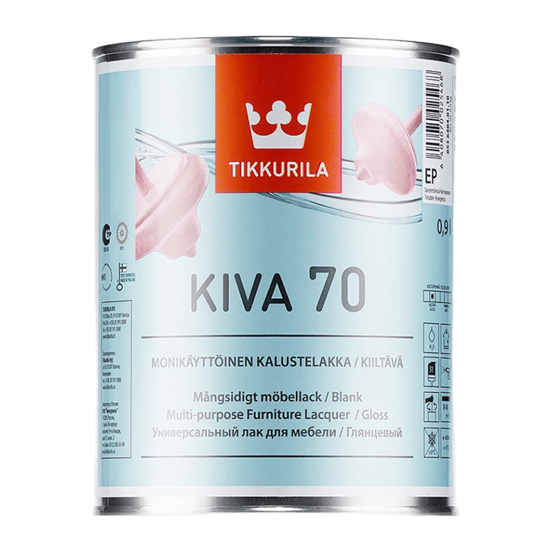 Лак КИВА 70 глянцевый Тиккурила 0,9 л