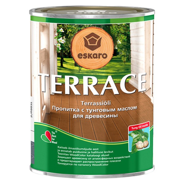 Eskaro Terrace масло для древесины (б/цв) 2,7 л