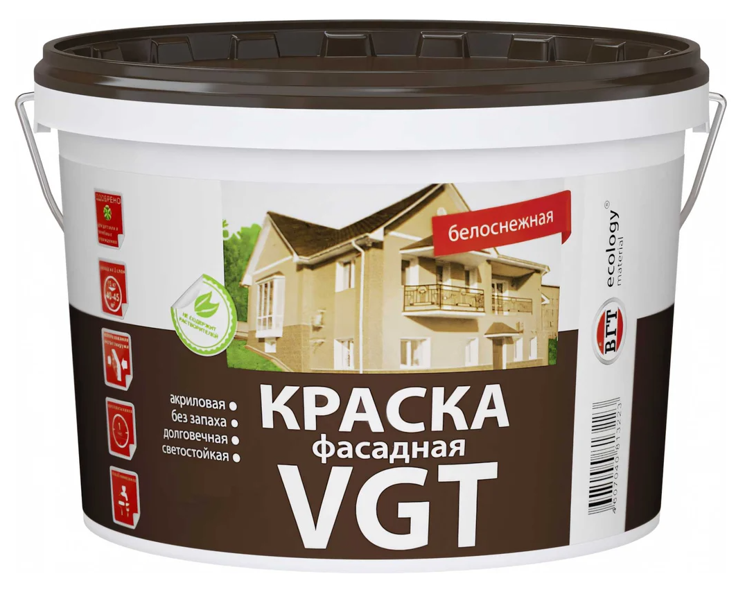 Краска ВД-АК-1180 фасадная по дереву Эмаль PREMIUM (15 кг) ВГТ