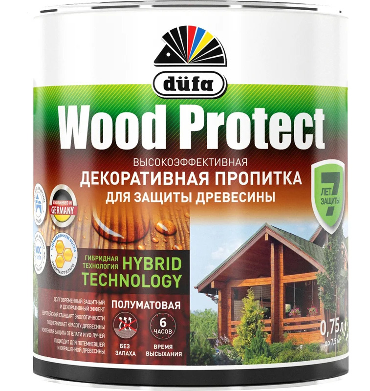 DUFA WOOD PROTECT Пропитка декоративная (бесцветный)  0,75л