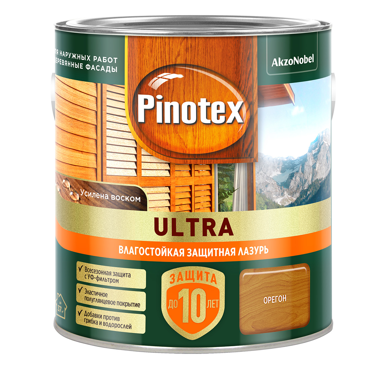 Лазурь " Pinotex/Omnitex Ultra RU " ( "Орегон") 2,5 л