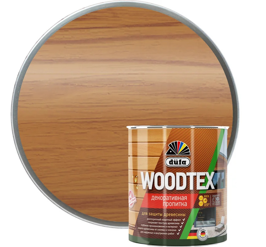 DUFA WOOD TEX Пропитка декоративная тик 0,9л