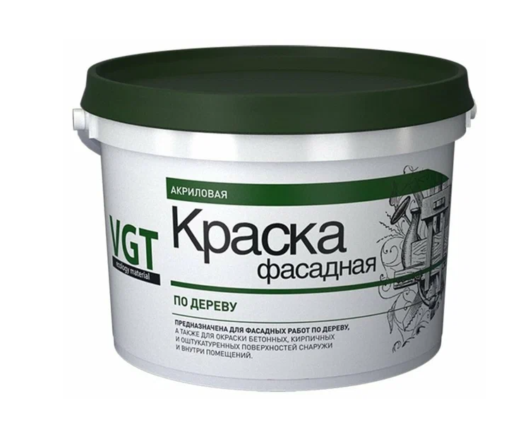Краска ВД-АК-1180 фасадная по дереву (15 кг) ВГТ