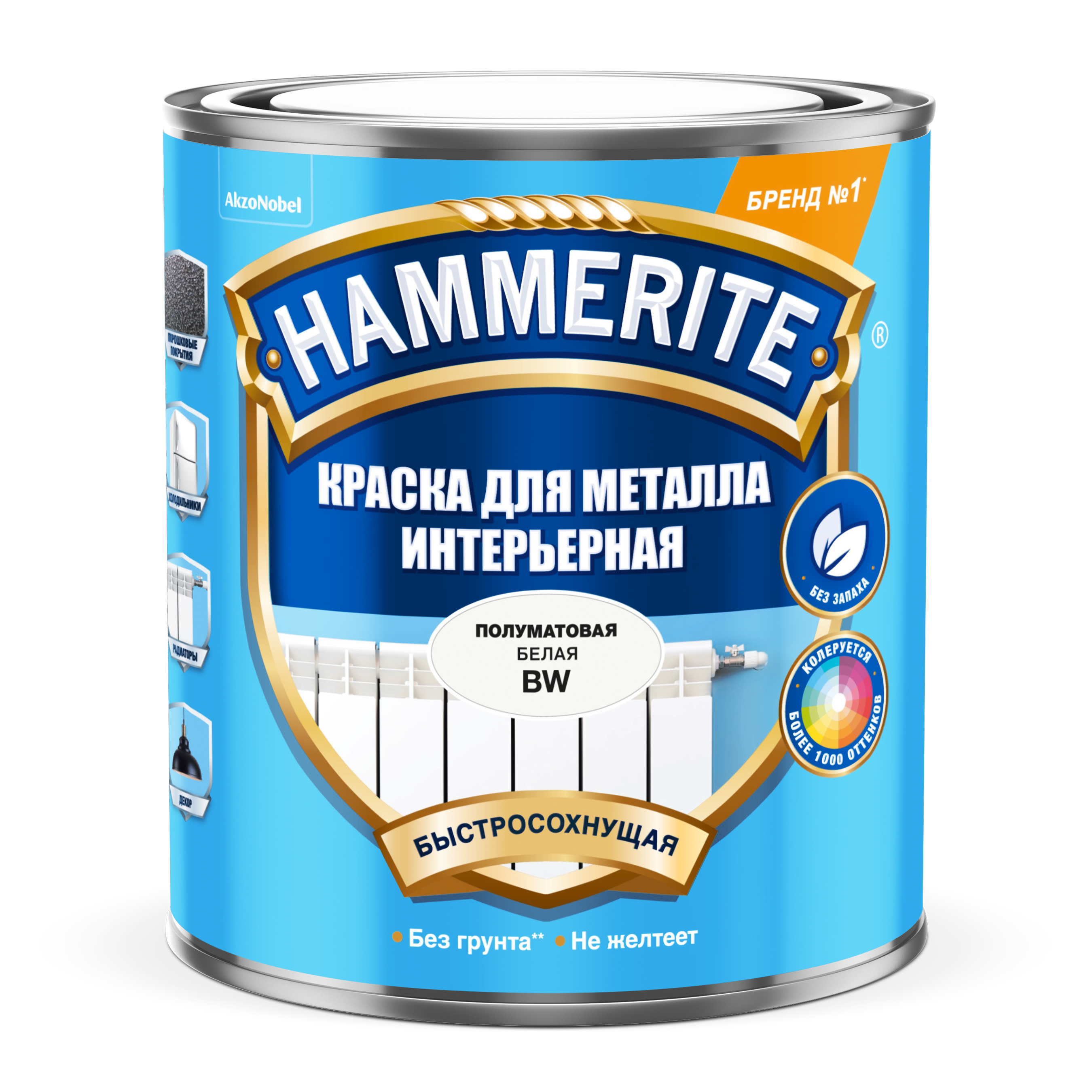 Hammerite/Topgrade ИНТЕРЬЕРНАЯ (белая) BW 0,9 л