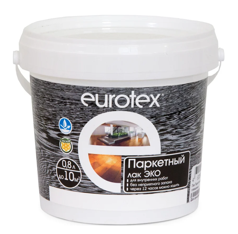 Eurotex-ЭКО Паркетный лак глянец. 0,8кг