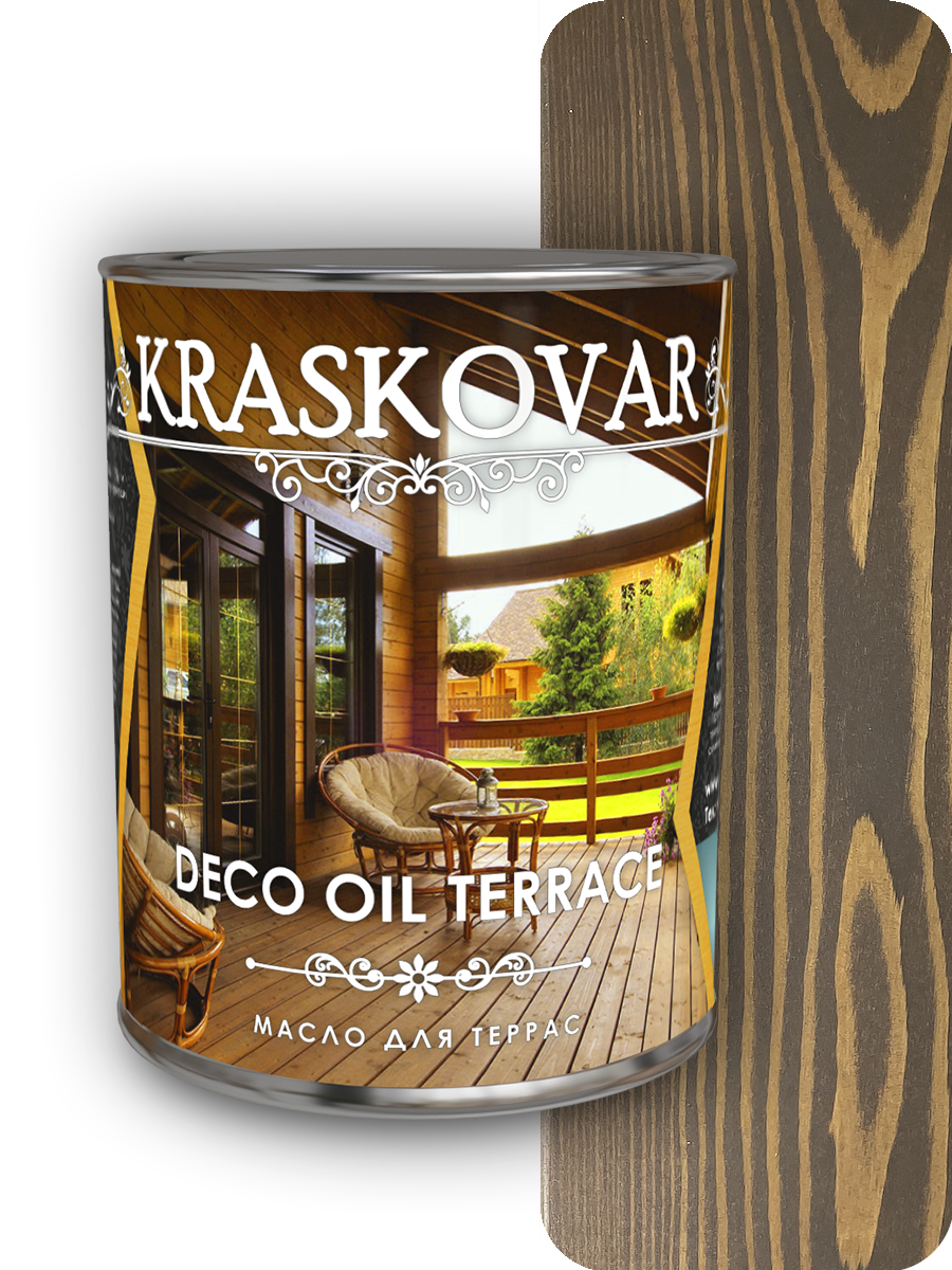 Масло Deco Oil TERRACE для террас (Палисандр) 0,75л Kraskovar