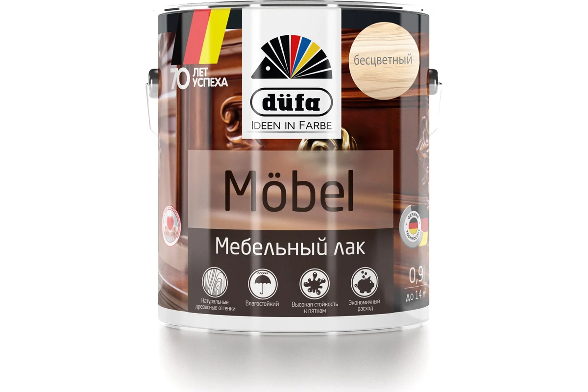 DUFA Лак MOBEL Лак мебельный алкидный (Глянец) 0,9  л