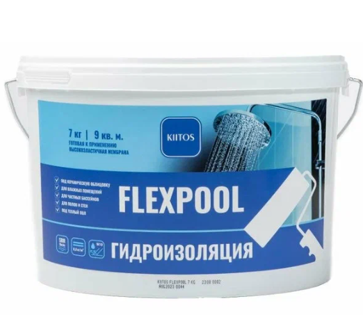 KIITOS Гидроизоляционная мастика Flexpool  7кг/5л