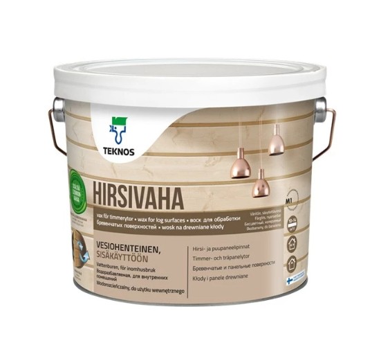 HIRSIVAHA воск для обработки бревенчатых поверхностей 2,7л.