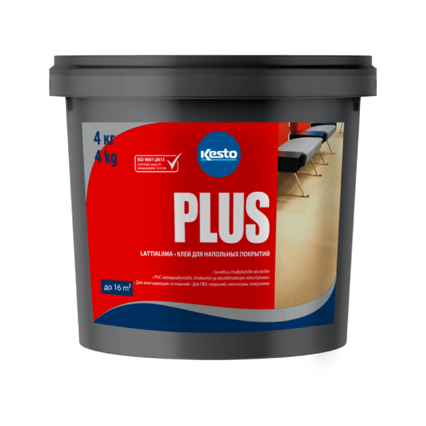 PLUS Клей для напольных покрытий 4 кг KESTO