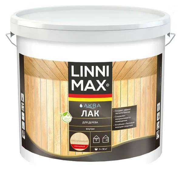 Linnimax Аква Лак акриловый глянцевый  2,5л