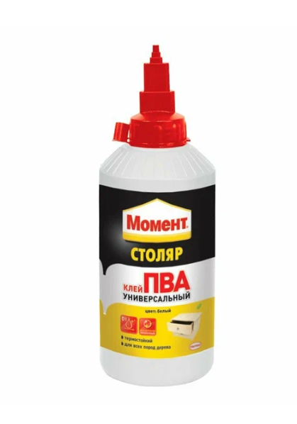 Клей МОМЕНТ ПВА Столяр (Универсальный) Белый D1 0,25кг.