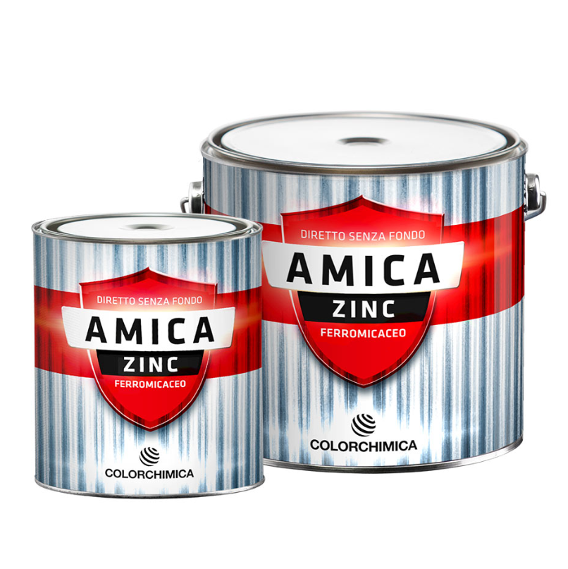 4301 Эмаль акриловая слюдянистая кузнечная (графит) на растворителе AMICA 0,75л