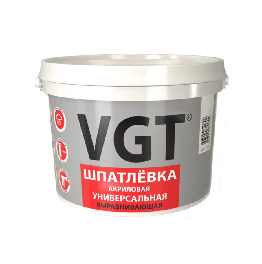 Шпатлевка универсальная для нар./внутр. работ,влагост. ВГТ (1 кг) 