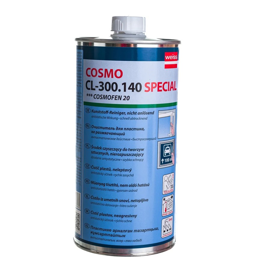 Очиститель для пластика ПВХ Космофен 20 (НЕ размягчающий) Cosmofen 20 CL-300.140 (1л.)