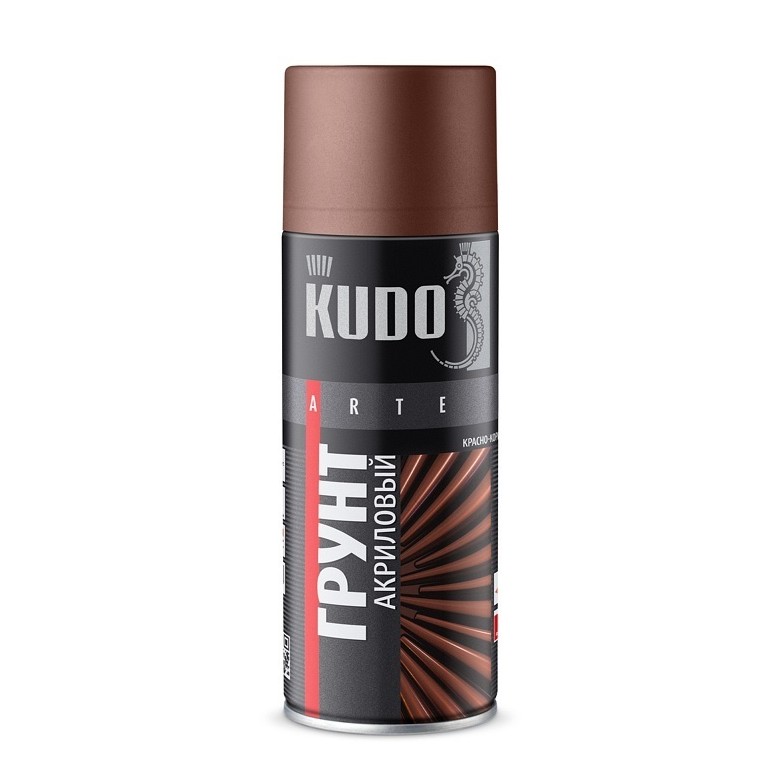 Kudo 2102 Грунт универсальный (акриловый) Красно-коричневый 520мл