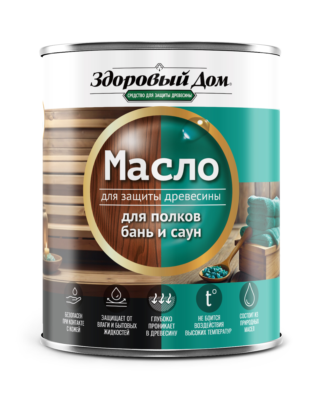 Масло для полков бань и саун "Здоровый дом" Лакра 1 л