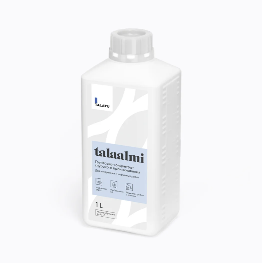 Грунтовка-концентрат глубокого проникновения Talaalmi TALATU 1л