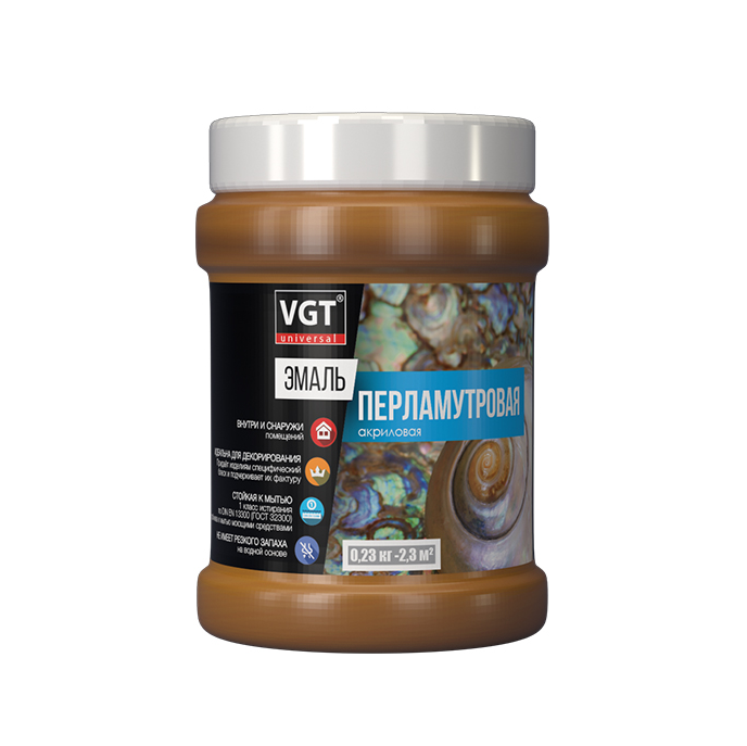Эмаль перламутровая ВД-АК-1179 ВГТ (Бронза) п/гл 0,23 кг