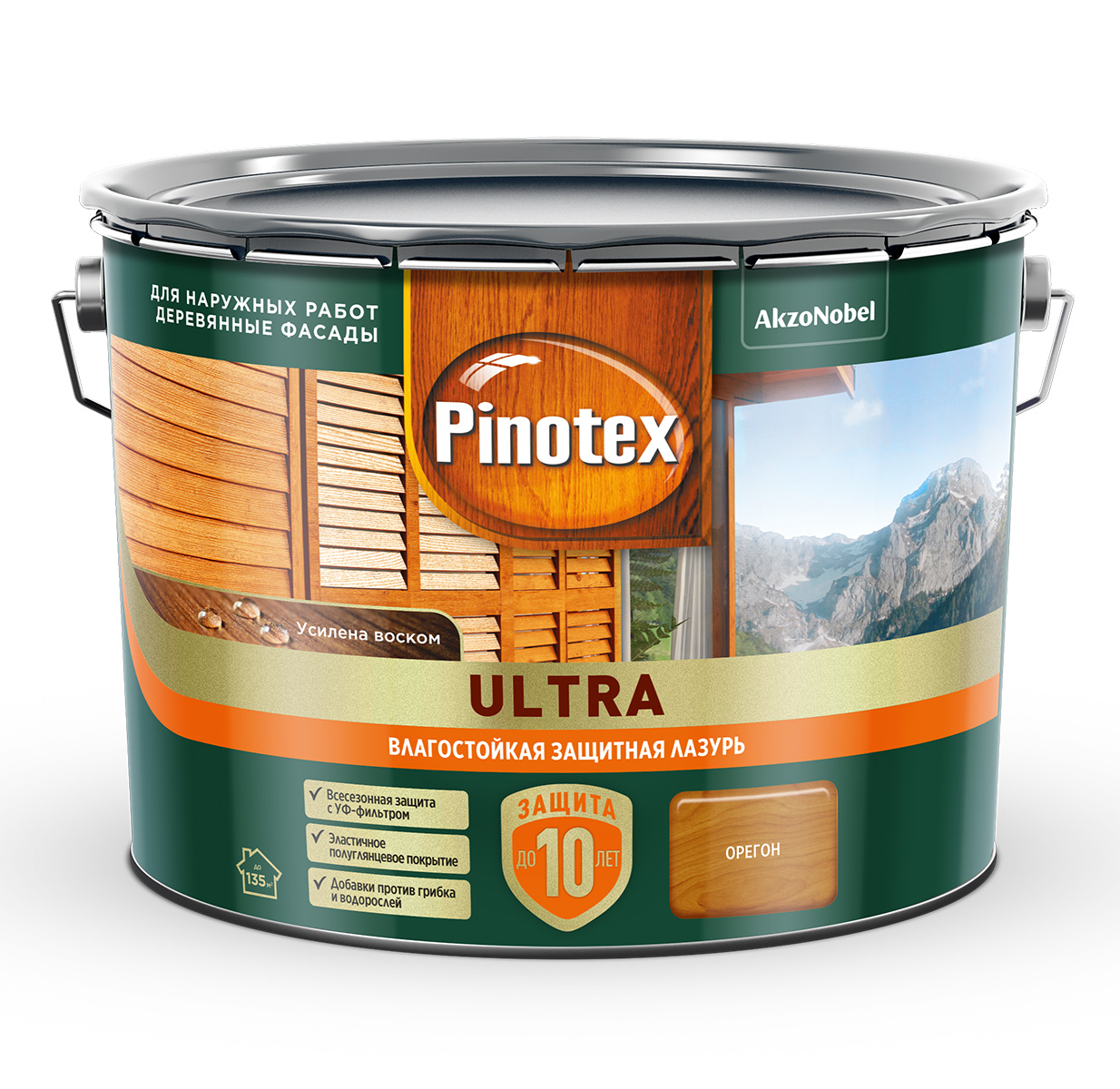 Лазурь " Pinotex/Omnitex Ultra RU " ( "Орегон") 9л