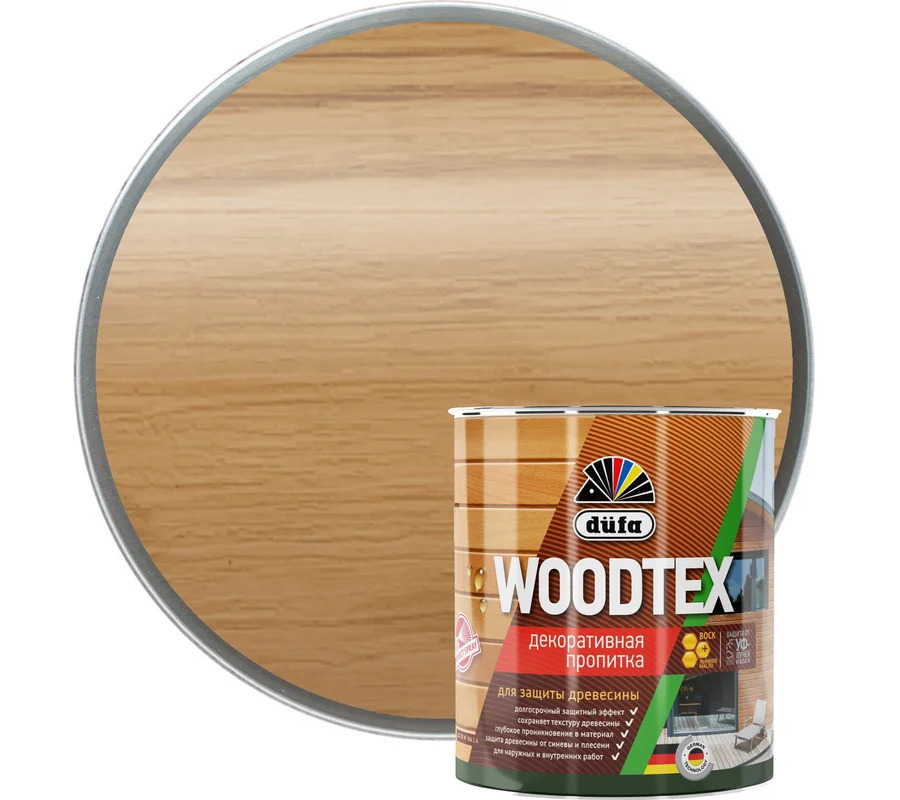 DUFA WOOD TEX Пропитка декоративная орех 0,9л